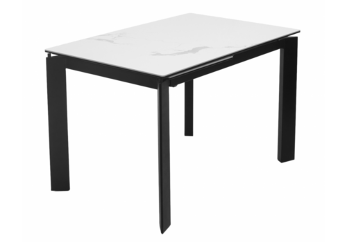 Corner 120 matte statuario стекло белый мрамор матовый / керамика черный
