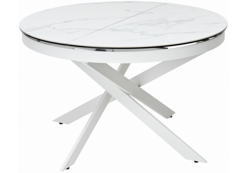 Trento 120 high gloss statuario белый мрамор глянцевый керамика / белый каркас