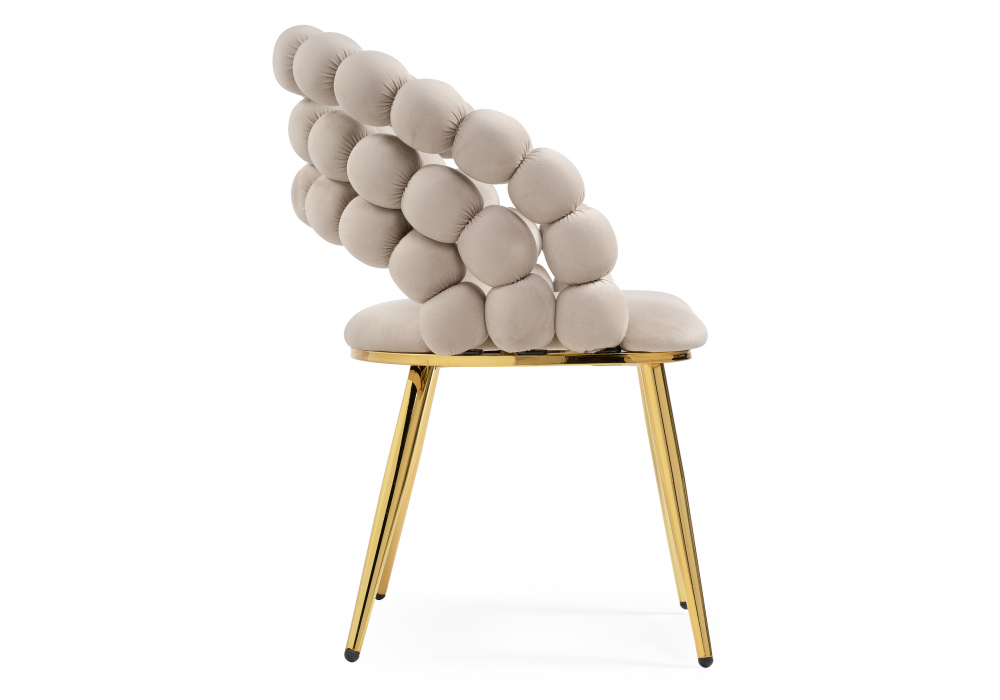 Стул на металлокаркасе Ball beige / gold — изображение 4