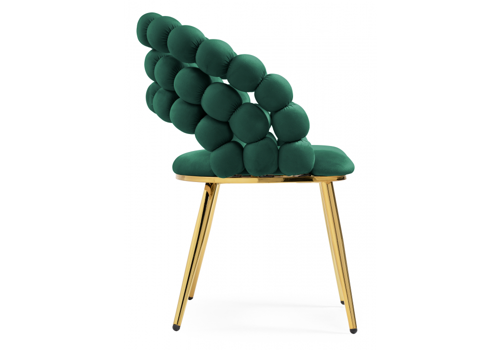 Стул на металлокаркасе Ball green / gold — изображение 5